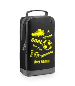 Football Sayings Print Personalised Sports Shoe Football Rugby Boot Bag School - Picture 1 of 13