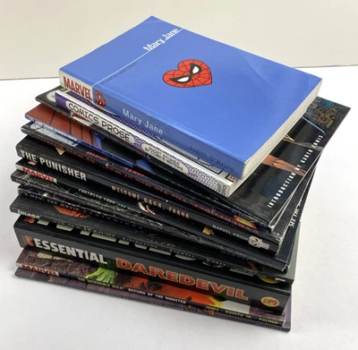 Lote de 14 Graphic Novel TPB - Marvel DC Indie - X-men Batman Demolidor - USADO - Imagem 1 de 4