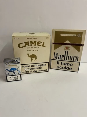 LOTTO  COLLEZIONE PACCHETTI DI SIGARETTE VUOTI - 2 Grandi E Molti Standard - Immagine 1 di 4