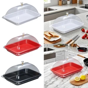 Cake Stand with Dome Dessert Serving Tray Multipurpose Reusable Convenient Cake - Picture 1 of 14