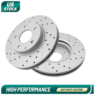 Front Disc Brake Rotors Set For For Mazda 3 Sport 2014 2015 -2018 Cx-3 2016-2021 - Imagem 1 de 4