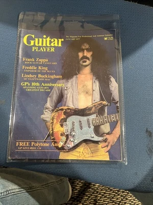 1977 JANUARY GUITAR PLAYER MAGAZINE - FRANK ZAPPA FRONT COVER - E 7726 - Image 1 of 2