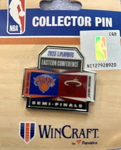 NY KNICKS PIN PLAYOFFS MSG 2023 MIAMI HEAT NBA BASKETBALL NEW YORK - Picture 1 of 3