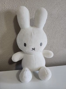 Miffy Rabbit Bunny Plush 7" Stuffed Toy Doll DICK BRUNA Embroidered Eyes Gray - Picture 1 of 5