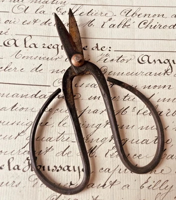 Ciseaux Anciens en Fer - Photo 1/3