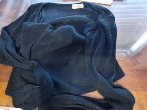 Women's Frankee & Skylar Crop Hoodie Sweater Size M  Black  - Picture 1 of 5