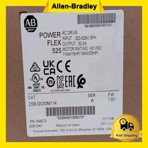 25B-D030N114 AB PowerFlex 525 15kW 20Hp AC Drive AB 25BD030N114 - Picture 1 of 5