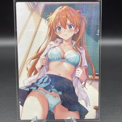 Asuka Langley Anime Waifu Card Doujin ACG Goddess Holo - Image 1 of 4