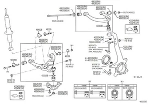 TOYOTA Genuine 4Runner FJ Cruiser FRONT LOWER CONTROL ARM SET LH & RH Car Partts - Picture 1 of 1