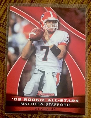 2009 BOWMAN '09 ROOKIE ALL-STARS MATTHEW STAFFORD ROOKIE INSERT DETROIT LIONS - Image 1 of 2
