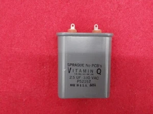 SPRAGUE Vitamin Q 2.5MFD 330VAC Paper in Capacitor  - Picture 1 of 2