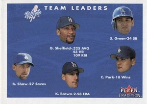 2001 Fleer Tradition #434 Sheffield / Green / Ho Park / Brown / Shaw - Picture 1 of 2