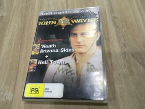 ‘John Wayne ~ Neath Arizona Skies & Hell Town’ DVDs Preloved - Picture 1 of 4