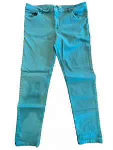 Woolrich Damen Slim Jeans Türkis Stretch mit Taschen Mid Rise Gr. 16 - Bild 1 von 6