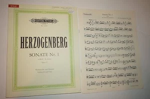 Sonata n.o 1 para violonchelo y piano; Herzogenberg, Heinrich von, PETERS - EP11092 - Imagen 1 de 5