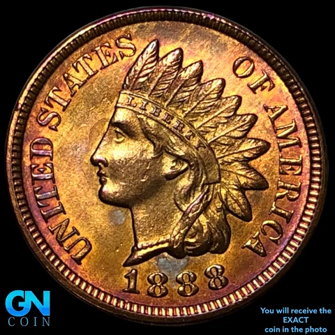 1888 Indian Head Cent Penny #E0978 Cover