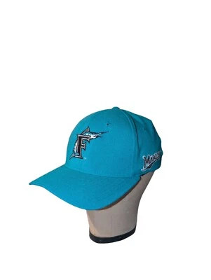 Vintage Florida Marlins Starter Embroidered Teal Hat Cap StarFit 7.0 - 7-3/4 - Image 1 of 4