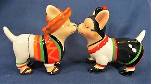 Chihuahua's Latinos Magnetico Ceramica S&P Shaker Decorazione Cucina - Foto 1 di 2