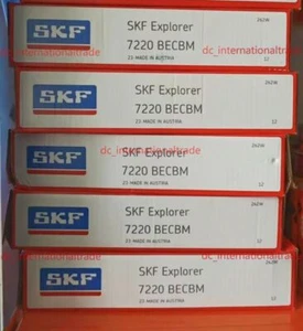 NEW SKF 7220 BECBM single row angular contact ball bearing 1PCS #PA - Picture 1 of 1