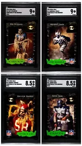 1994 Coca-Cola Monsters Of The Gridiron Gold Derrick Thomas Marshall Faulk SGC!! - Picture 1 of 9