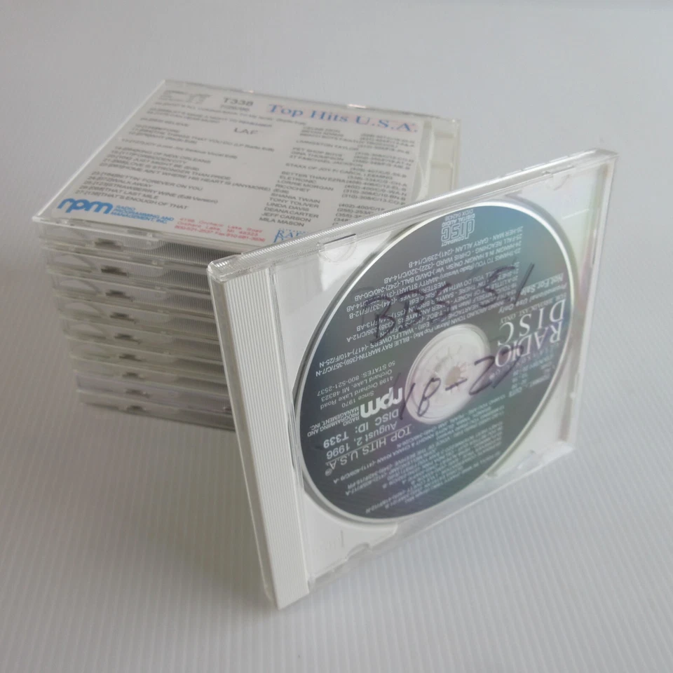 Top Hits USA Ultrasonic Q Radio Disc RPM Lot of 10 T330 - T339 1996 - Image 1 of 4