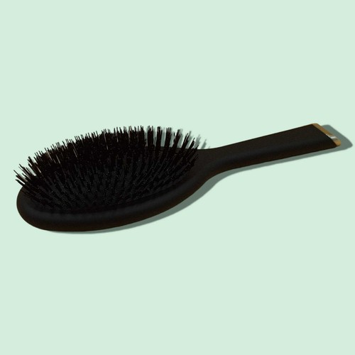 Kent Haarbürste Schwarz – Kleiner Kopf, Gewellte Borsten, Ideal Für Präzises Färben & Styling