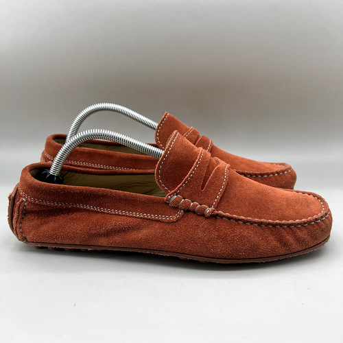 Mocassini da guida Ecco Dynamic Moc 2.0 da uomo taglia 8 8 5 larghi US 42 EU arancione scamosciato