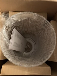 Partylite Couture Pillar Hurricane Candle Holder Flower Vase 10" Clear Frosted - Picture 1 of 5