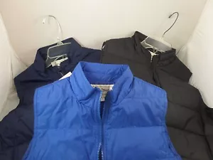 Girl's Quilted Vest Zip Front Jr. Size LARGE Black, Navy, Royal New with Tags - Picture 1 of 7
