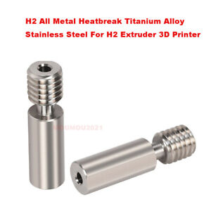 H2 All Metal Heatbreak Titanium Alloy Stainless Steel For H2 Extruder 3D Printer