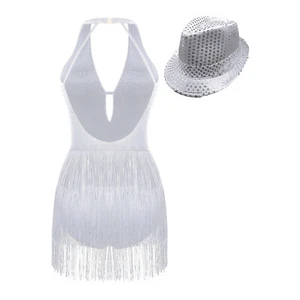 Vestido de baile para mujer Performance Body Flecos Jersey Lírico Mono Tango Lencería - Imagen 1 de 30