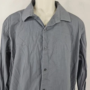 Apt.9 Premier Flex Men Button Down Shirt Long Sleeve Size 17"- 17.5" 36/37" Gray - Picture 1 of 11