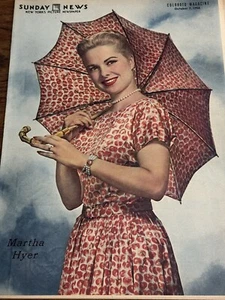 Vintage October 7 1956 Martha Hyer Cover New York Sunday News - Picture 1 of 8