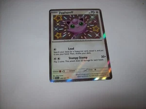 Pokemon Paldean Fates Jigglypuff 198/091 Shiny Rare NM Free Ship & Tracked - Picture 1 of 3