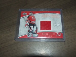 2005-06 Upper Deck Ice Frozen Fabrics Glass #FFMB Martin Brodeur JERSEY