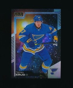 2020-21 O-Pee-Chee Platinum #99 TOREY KRUG Cosmic Parallel #28/65 St Louis Blues