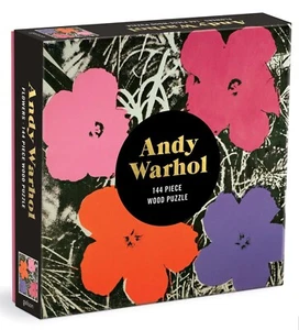 NEW BOX ANDY WARHOL 144 piece WOOD PUZZLE Galison WOODEN JIGSAW - Picture 1 of 1