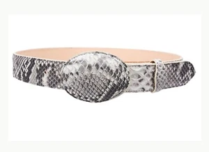 Genuine Python Leather Belt Natural With Leather Lining Genuine Handmade - Picture 1 of 1