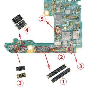 2 x spina LCD FPC USB scheda connettore spina batteria per Samsung Galaxy S21 ultra - Foto 1 di 9