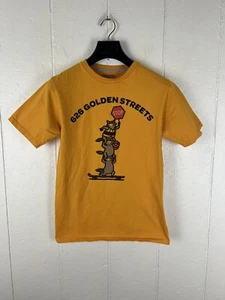 Volcom Shirt Mens Small Yellow Graphic Crew Neck Short Sleeve Stretch Pullover - Picture 1 of 15