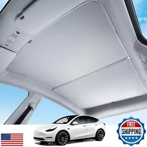 HALOBLK Non-Sag Glass Roof Sunshade with Storage Bag Designed for Model Y, Fo - Picture 1 of 5
