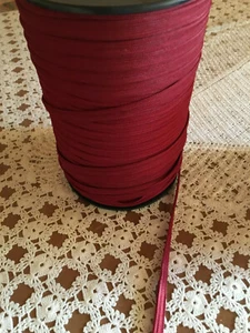 0,59 € / m) 10 m Marken kederband für Bekleidung Breite 8 mm Fa: Dunkelrot (kr8 - Picture 1 of 2