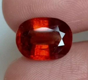 AAA++ Hessonite Garnet From African High Grad Garnet Loose Gemstone 6.22 Cts - Bild 1 von 5