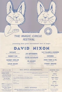 THE MAGIC CIRCLE FESTIVAL 1960 AD FLYER FOR THE SCALA THEATRE IN LONDON - Picture 1 of 2