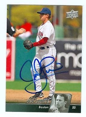 Jed Lowrie autographed baseball card (Boston Red Sox) 2010 Upper Deck #97 - Image 1 of 1