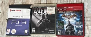PS3 Games Call of Duty Black Ops II, Batman Arkham Asylum & Mass Effect 2 - Picture 1 of 5