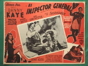 1949 DANNY KAYE BARBARA BATES ELSA LANCHESTER WALTER SLEZAK MEXICAN LOBBY CARD 4