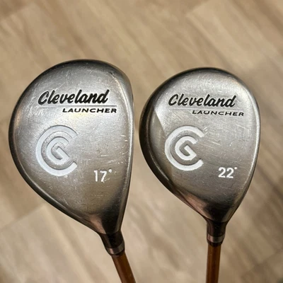 Cleveland Launcher 17° & 22° Fairway Woods Graphite Shaft Reg Flex Gold Shaft RH - Image 1 of 4