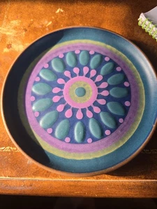 KMK Viola Kupfermühle W Germany Pottery 6.5" Plate Platter Mid Century MCM - Picture 1 of 3