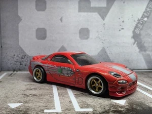 Hot Wheels Fast And Furious Doms Rx7 Custom Wheel Swap - Picture 1 of 1